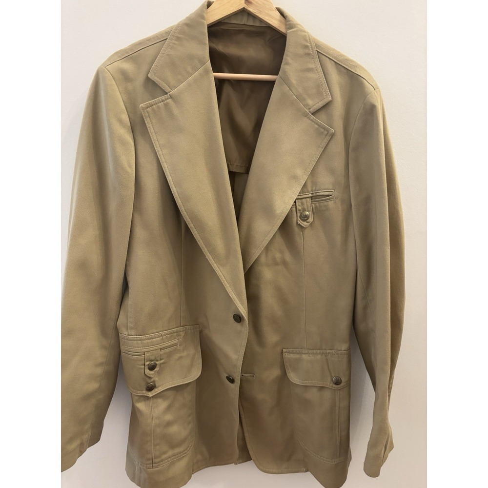 Vintage Lee Men's Sports Dress‎ Jacket Tan 42L